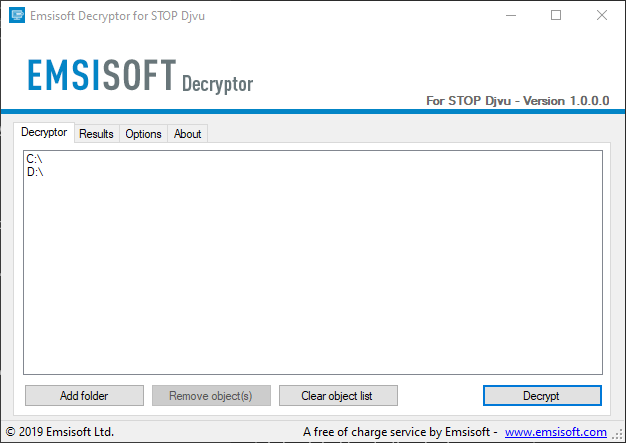 stop ransomware decryptor